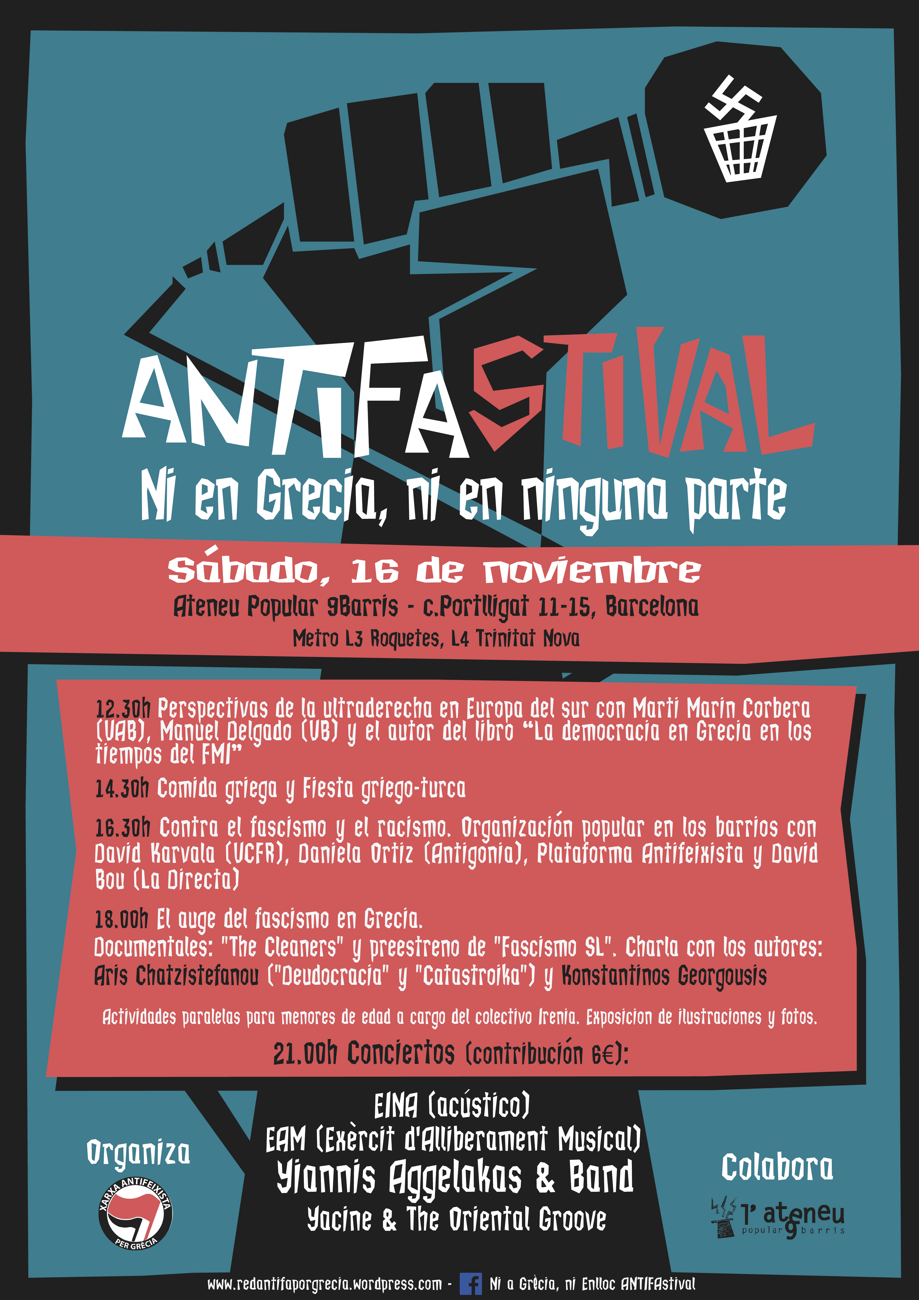 Αντιφασιστικό Φεστιβάλ Αλληλεγγύης στη Βαρκελώνη