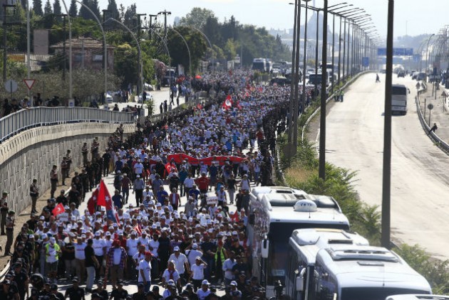 «Η Πορεία για τη Δικαιοσύνη» έφτασε στην Κωνσταντινούπολη