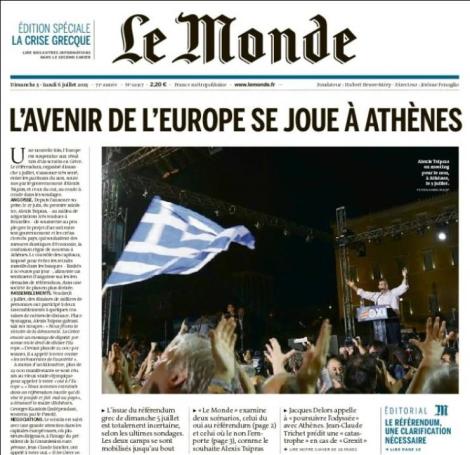 Le Monde: Το μέλλον της Ευρώπης παίζεται στην Αθήνα
