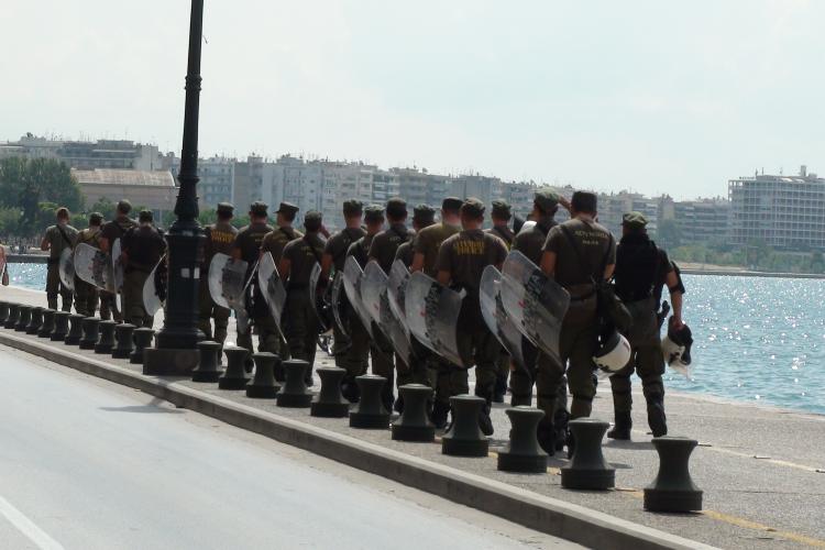 «Πρωτοφανή αστυνομικά μέτρα» στη Θεσσαλονίκη για τους πλειστηριασμούς