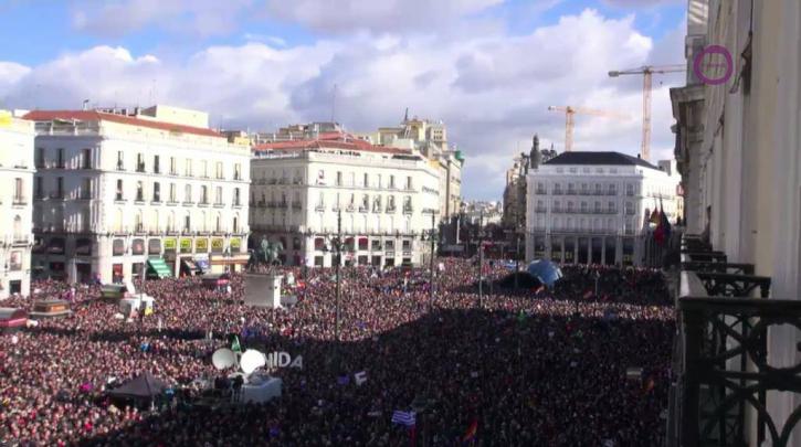Το Podemos γέμισε τους δρόμους της Μαδρίτης (φωτό)