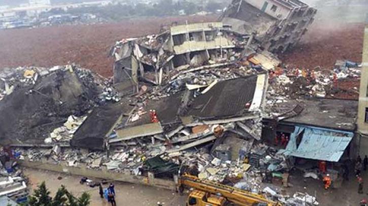Κατάρρευση 33 κτιρίων στην Κίνα – 91 αγνοούμενοι