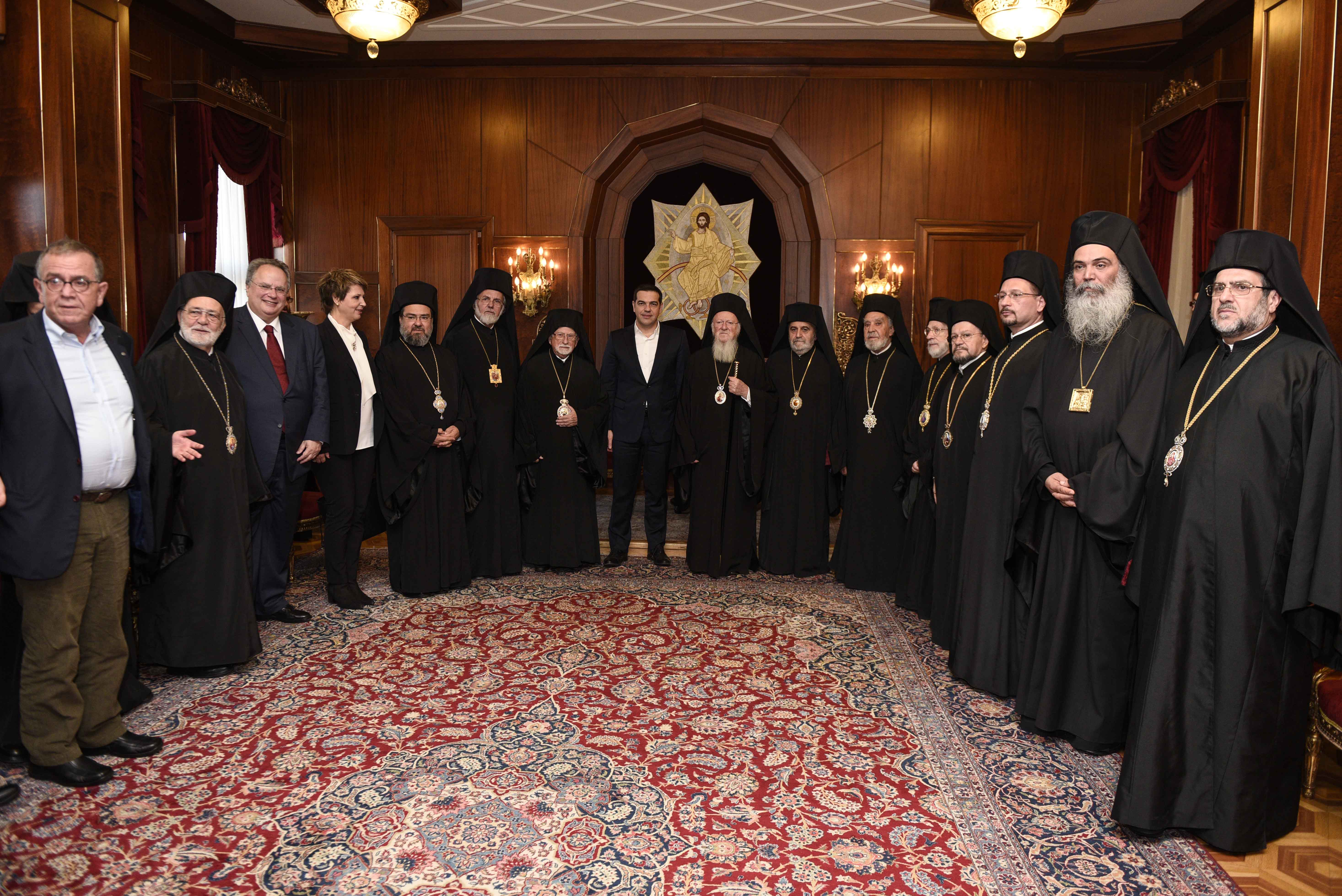 Συνάντηση Αλ. Τσίπρα με τον Οικουμενικό Πατριάρχη Βαρθολομαίο