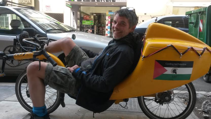 Με ένα ποδήλατο από την Ρώμη στο Ισραήλ, ενάντια στον αποκλεισμό της Γάζας