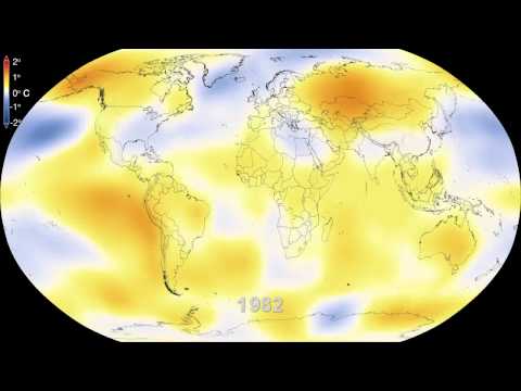 Η αύξηση στη θερμοκρασία της Γης τα τελευταία 60 χρόνια μέσα από ένα video της NASA